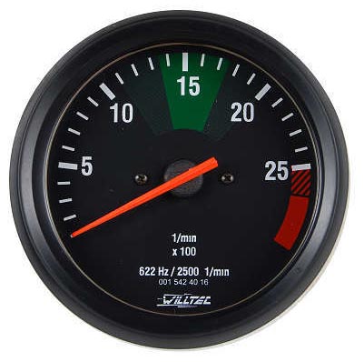 0763 | CUENTAVUELTAS 12-24 V. ESCALA 0-2500 RPM WILLTEC
