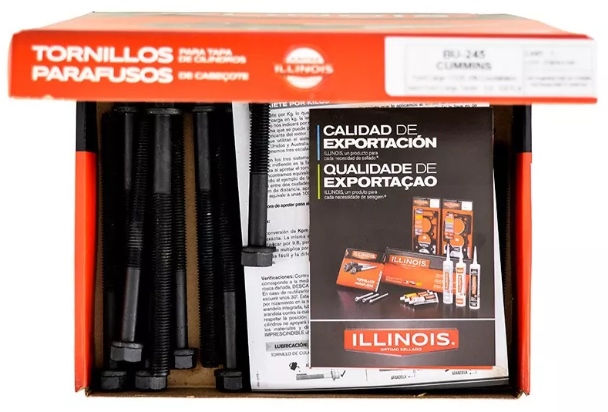 13395 | JGO. BULONES TAPA DE CILINDROS JUNTAS ILLINOIS
