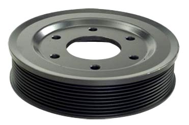 7118 | POLEA BOMBA DE AGUA / CORREA POLY “V” 9 CANALES / DIAM. EXT. 171.5MM. / DIAM. INT. 56MM. / 6 AGUJEROS / FUNDICION SUPORTE REI